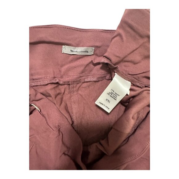 Maurices Maroon Ankle Pants | Size XXL | Stretch Pull-On - Picture 3 of 4